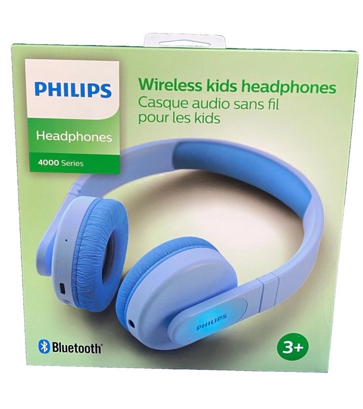 PHILIPS K4206B Kids Wireless On-Ear Headphones-BT-Wired-Parental app control-NEW
