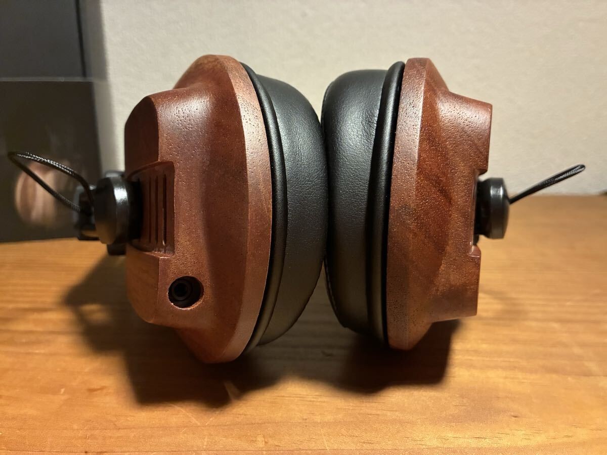 FOSTEX T60RP Planar Magnetic Headphones Wood Housing Black Tested Working