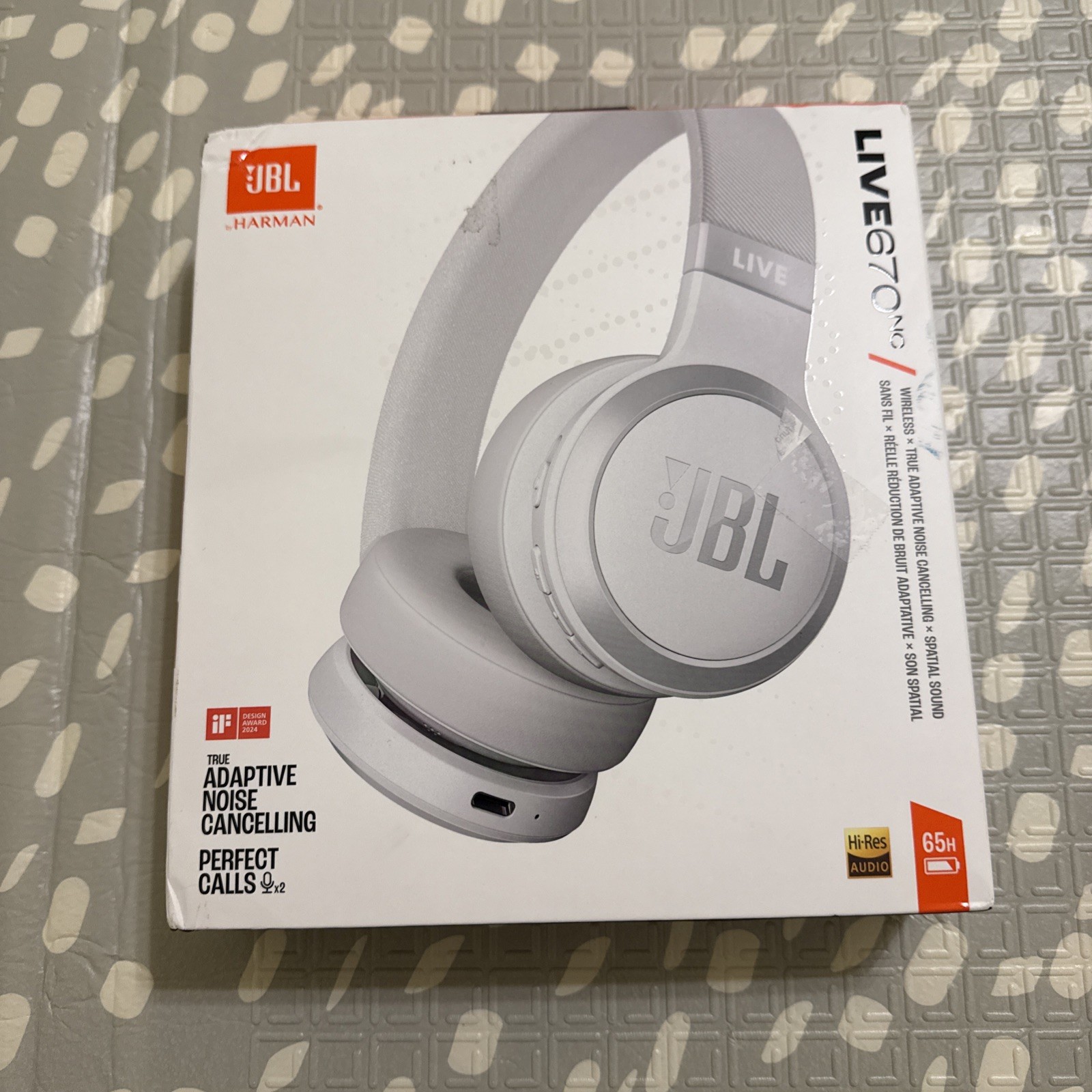JBL – Live 670NC Wireless On-Ear Headphones with True Adaptive Noise Cancelli…