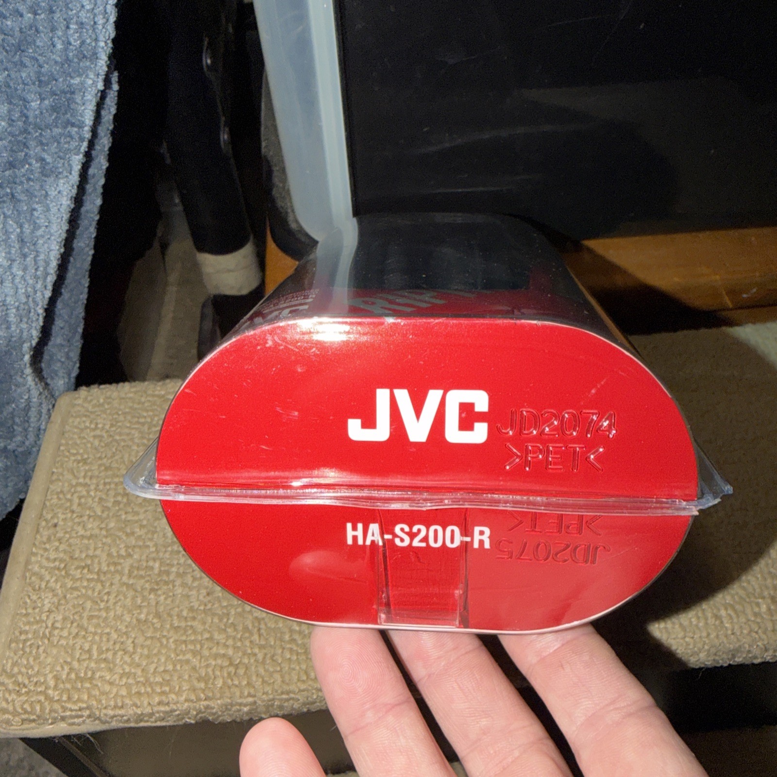 【NEW】JVC HA-S200R RIPTIDZ ON-EAR HEADPHONES, RED