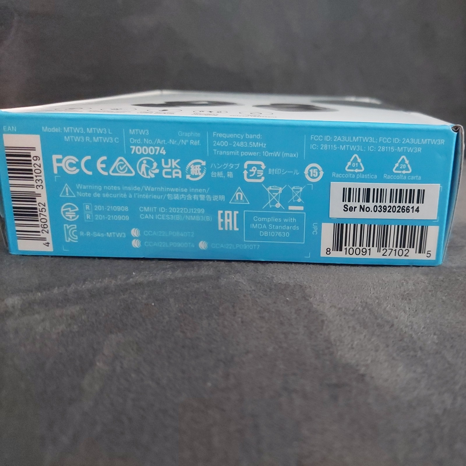 NEW SEALED Sennheiser Momentum True Wireless 3 MTW3 ANC Earbuds Graphite