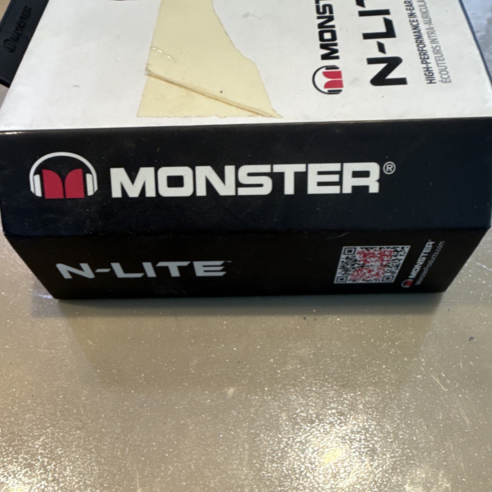 Monster N-LITE In-Ear Earbuds Black 3.5mm w/ Mic In-Line Control MPN