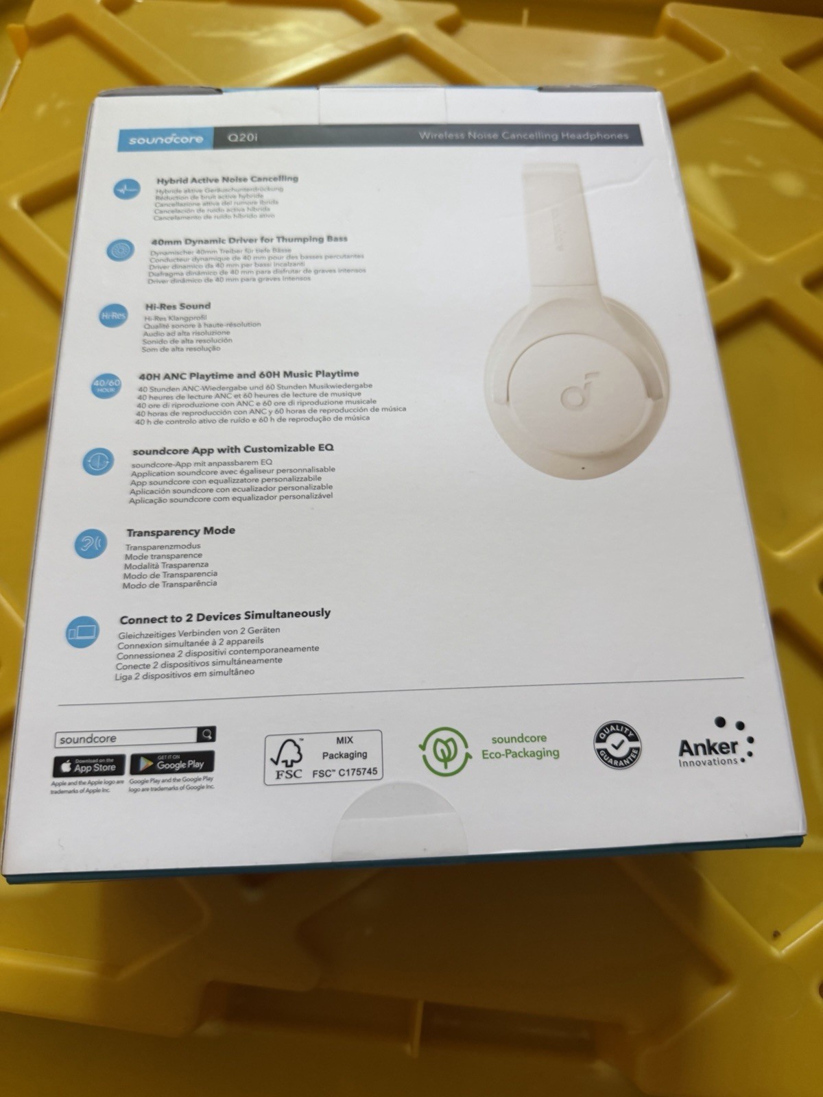 Soundcore Q20i Over Ear Hybrid Active Noise Cancelling Headphones – SEALED
