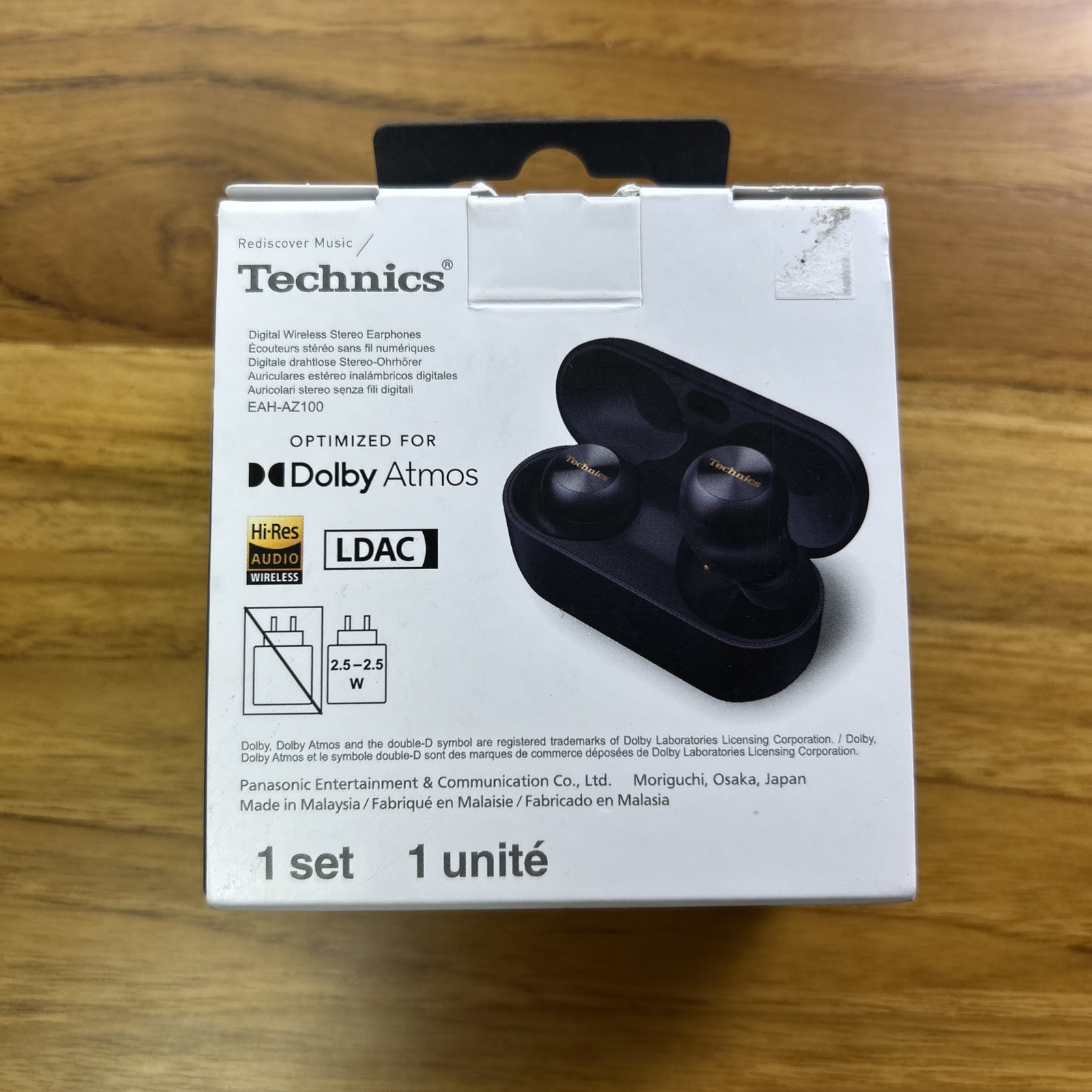 Technics EAH-AZ100 True Wireless Bluetooth Earbuds/ANC/3-Multipoint/10-hr🔋Black