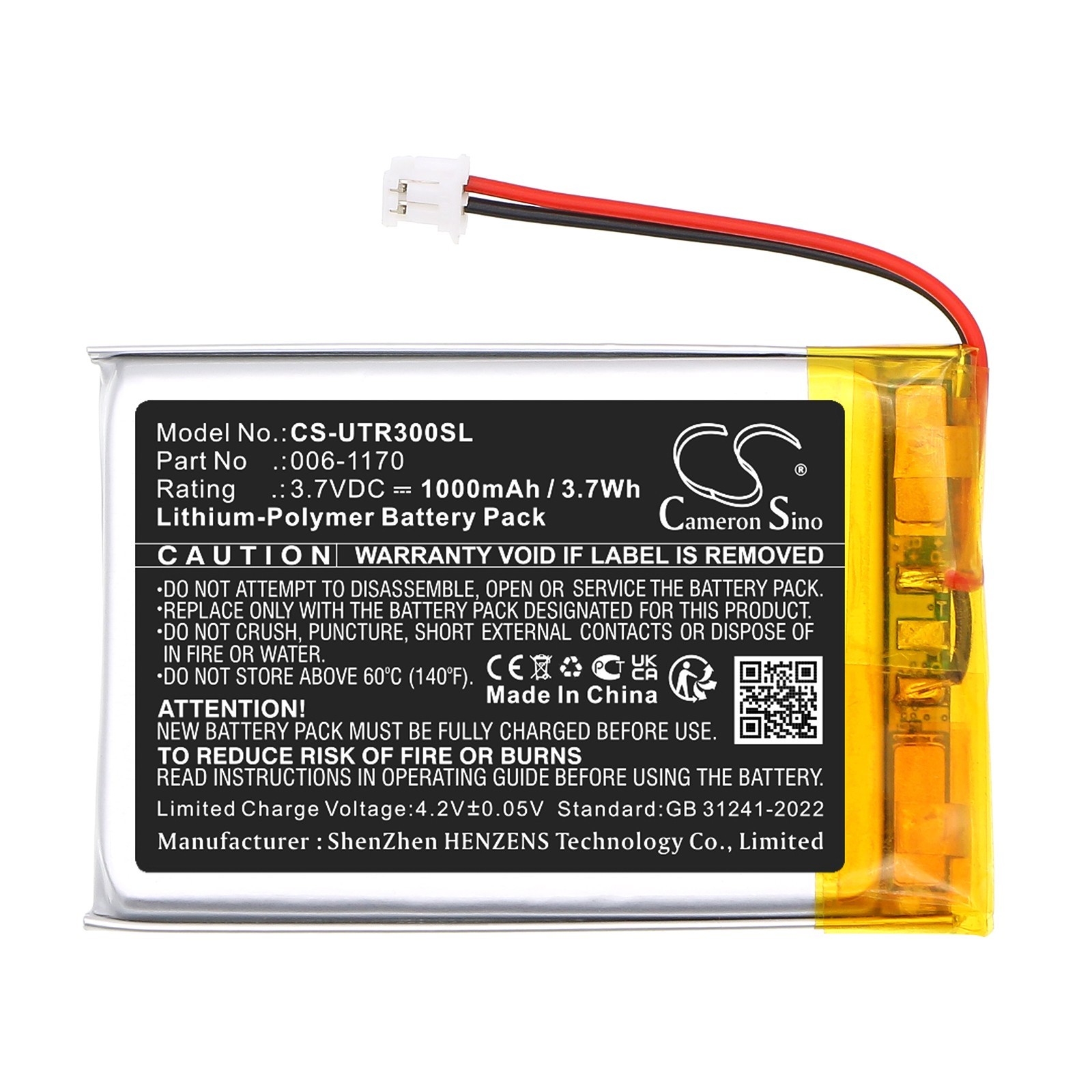 BATTERIE 1000mAh Type 006-1170 For UltraCOM 2 3 4 Wireless Indoor Handset