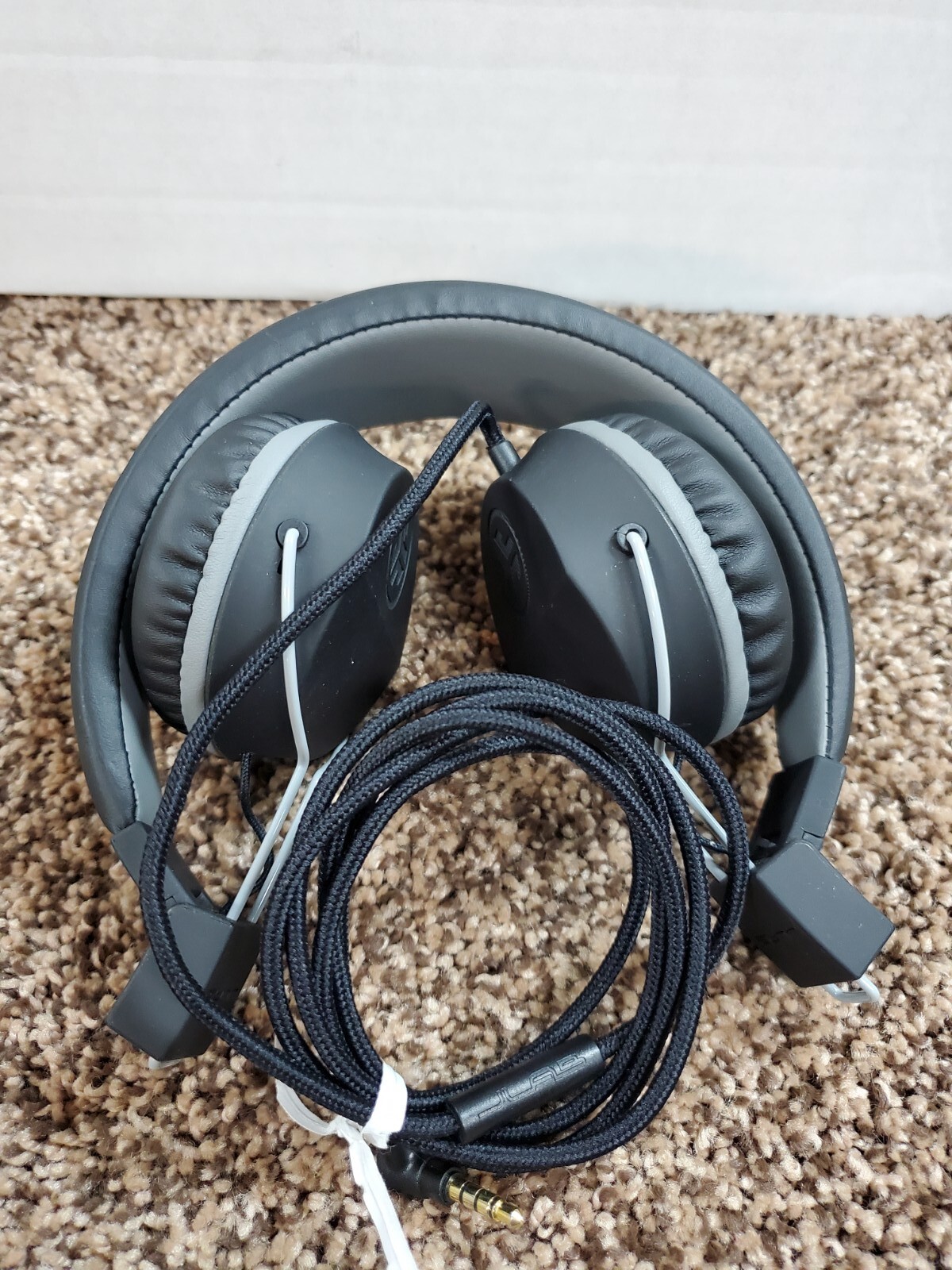 JLab Neon Folding On-Ear Headphones | Black | Wired | Folding Headphones Works