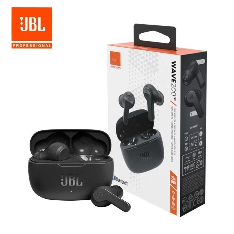 JBL WAVE BEAM TRUE_Wireless Bluetooth Earbuds_Black_NEW_Free Shipping