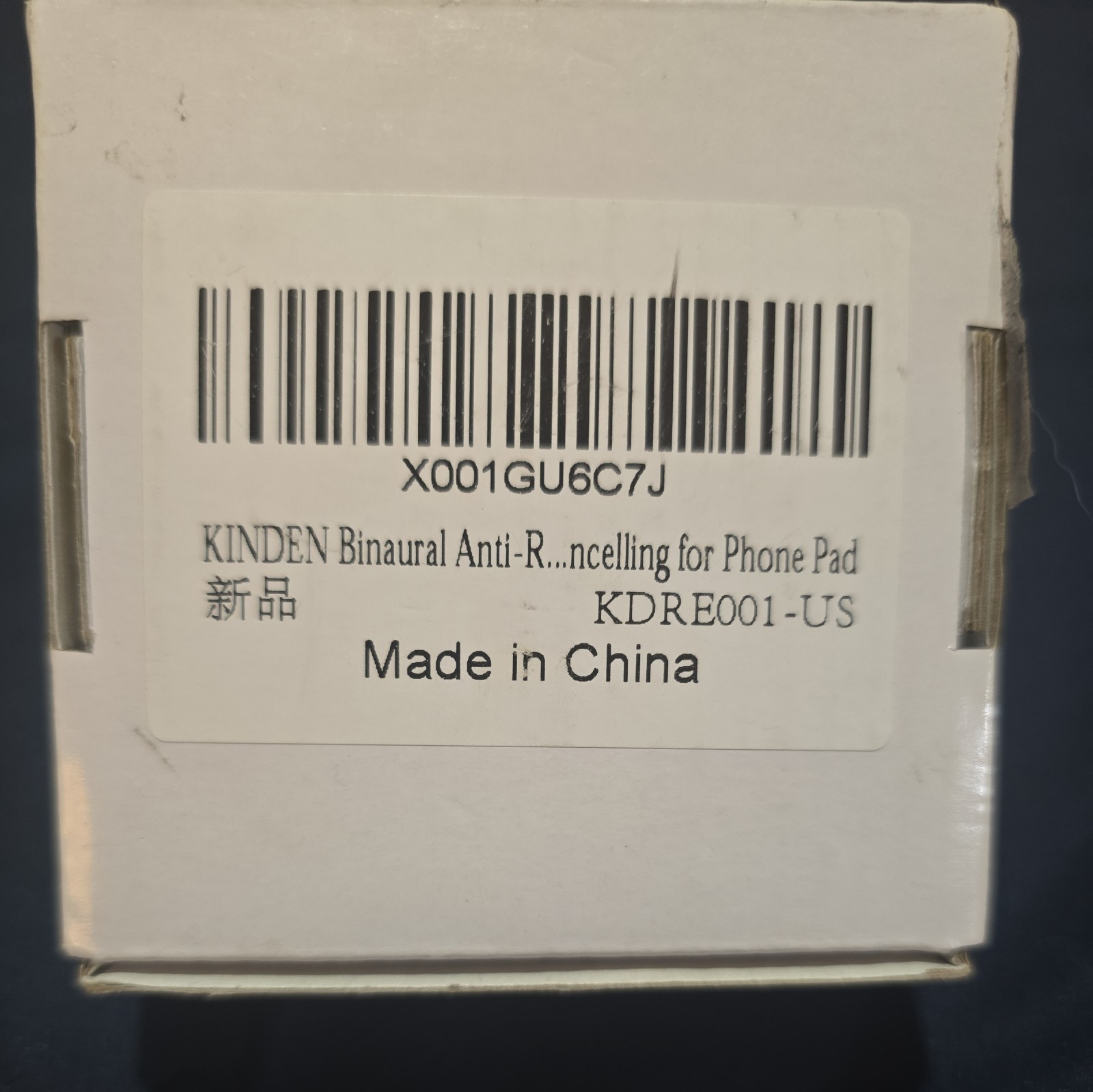 KINDEN Air Tube Headset Binaural with Microphone Deep Bass Noise Transparent