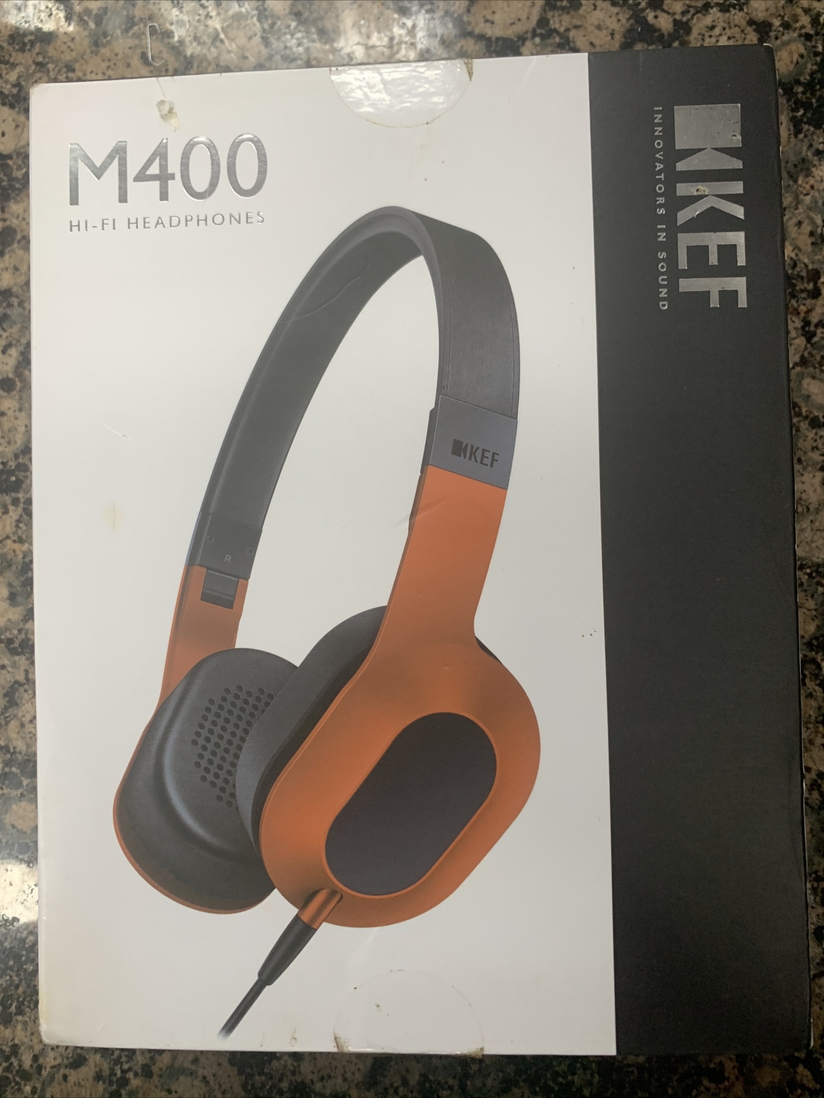 KEF M400 Over-Ear Hi-Fi Headphones – Sunset Orange FREE Priority Ship