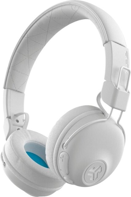 JLab Studio Wireless On-Ear Headphones White On the Ear Earphones Bluetooth