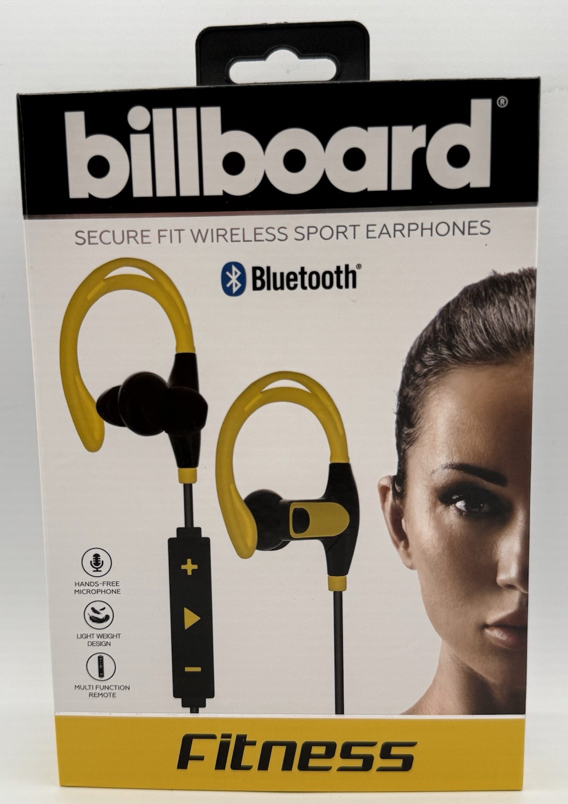 Billboard Secure Fit Wireless Sport Earphones Bluetooth Fitness Lightweight New