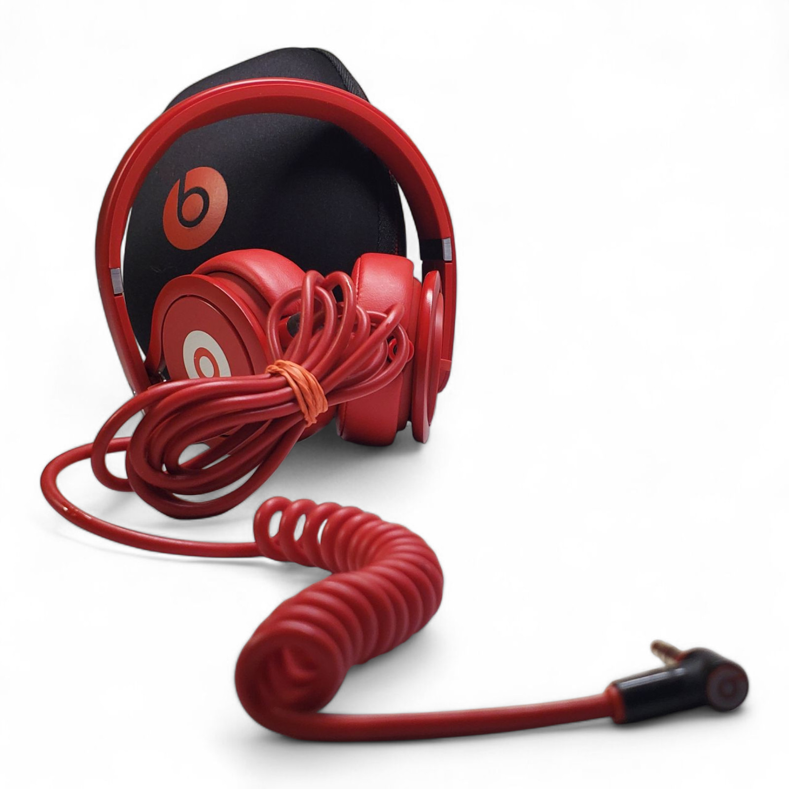 Beats Mixr Red DJ On-Ear Headphones – Pristine Condition w/ Case & Cable