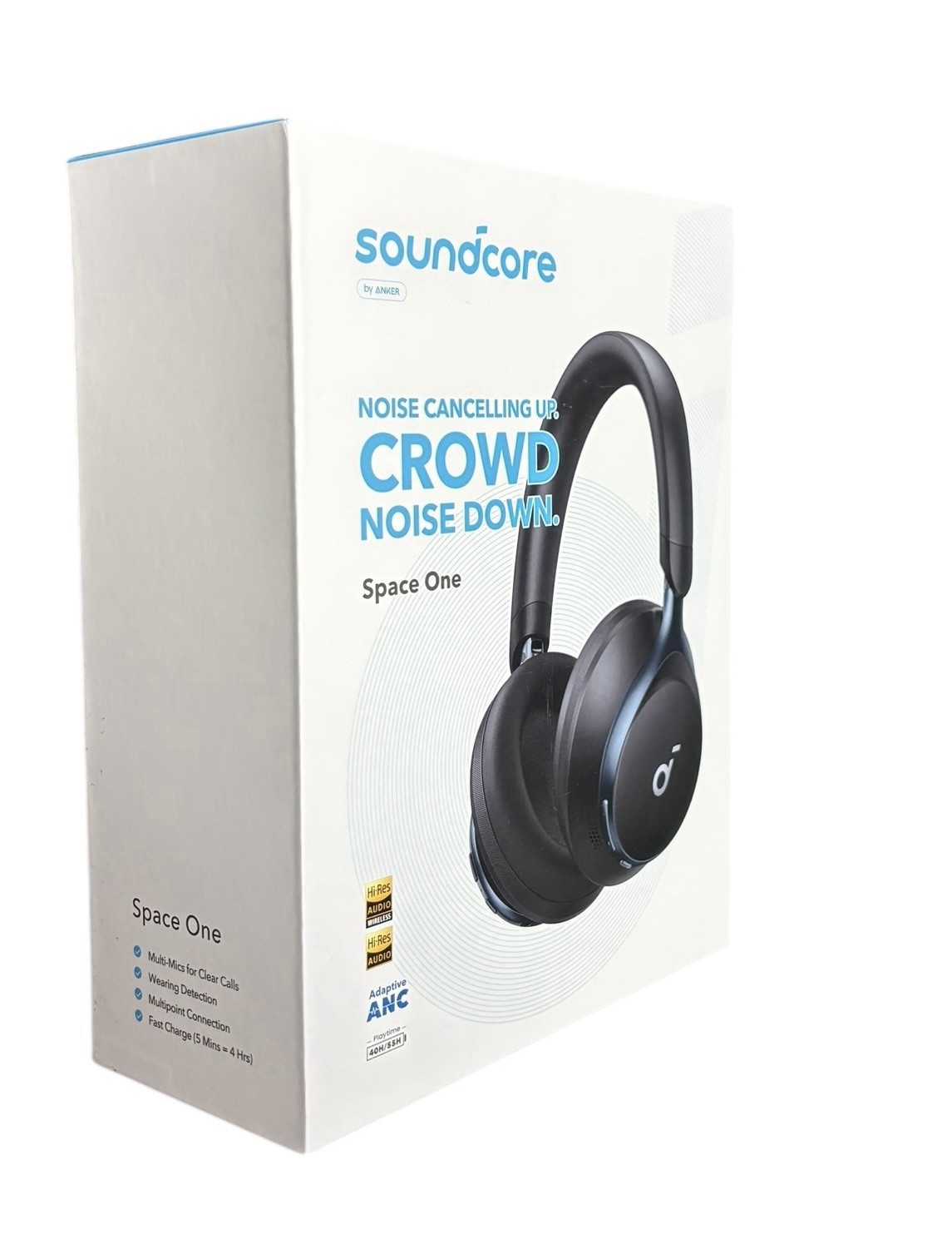Soundcore Space One Wireless Headphones 2X Stronger Voice Reduction 40H ANC Play