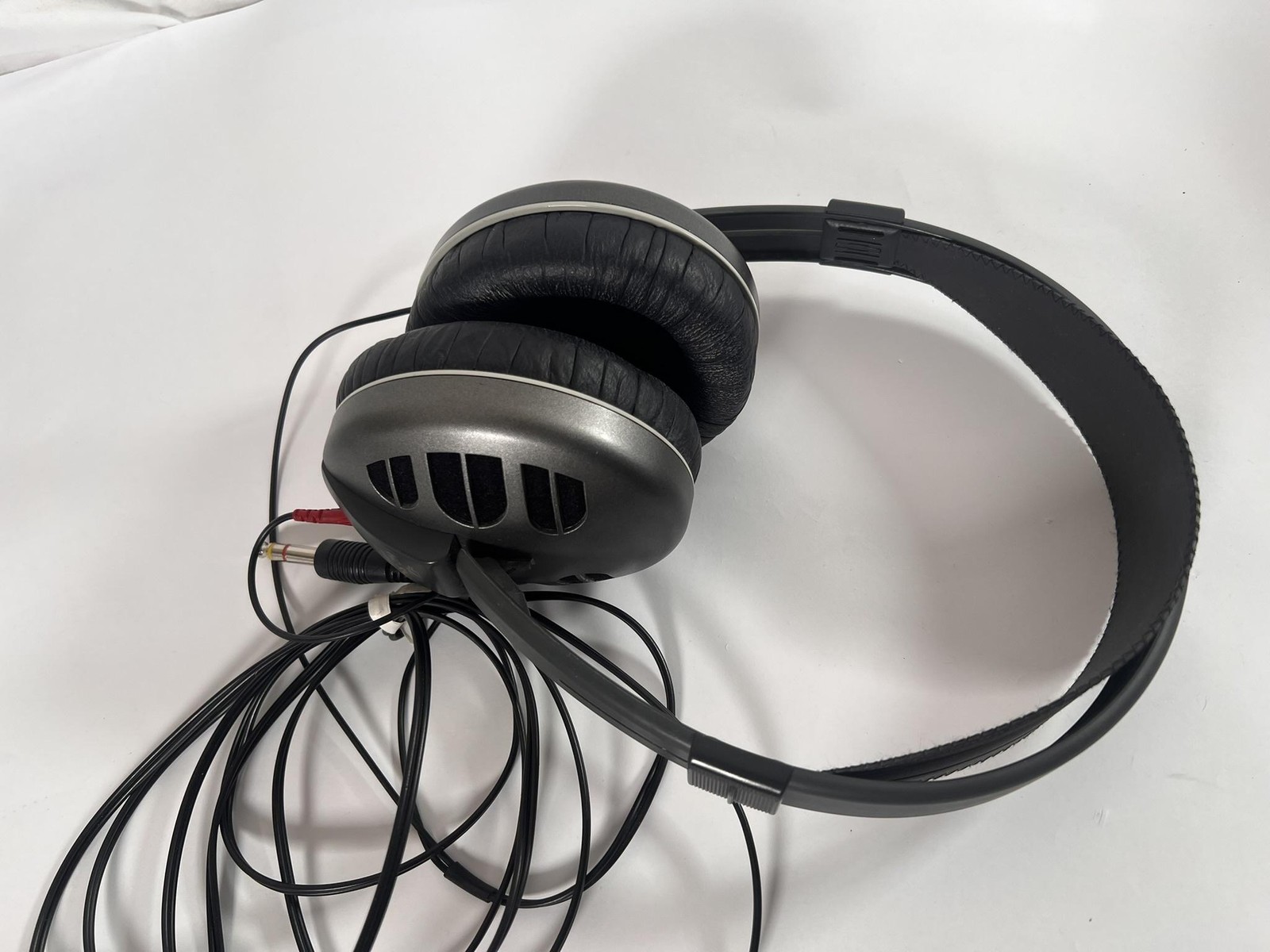 Vintage Sennheiser HD 530 Over-Ear Headphones Gray Open Back 1/4in Plug Germany