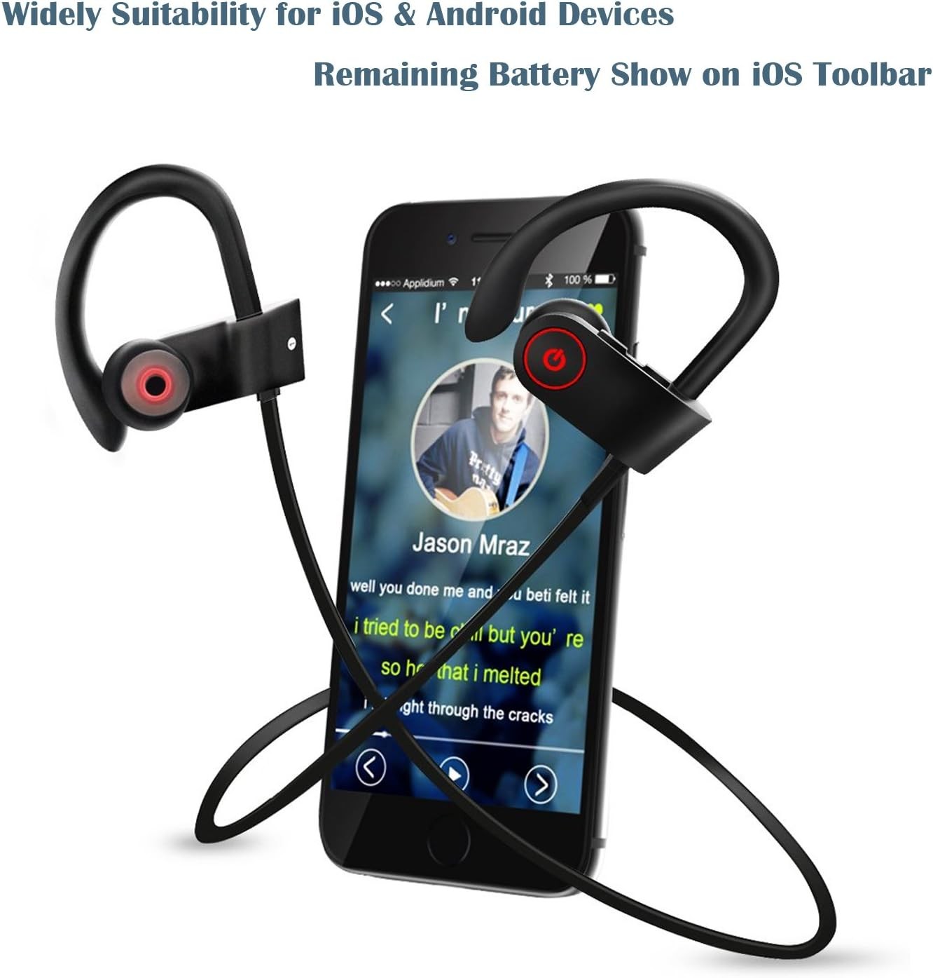 Waterproof Bluetooth 5.0 Earbuds Stereo Sport Wireless Headphones in Ear Headset