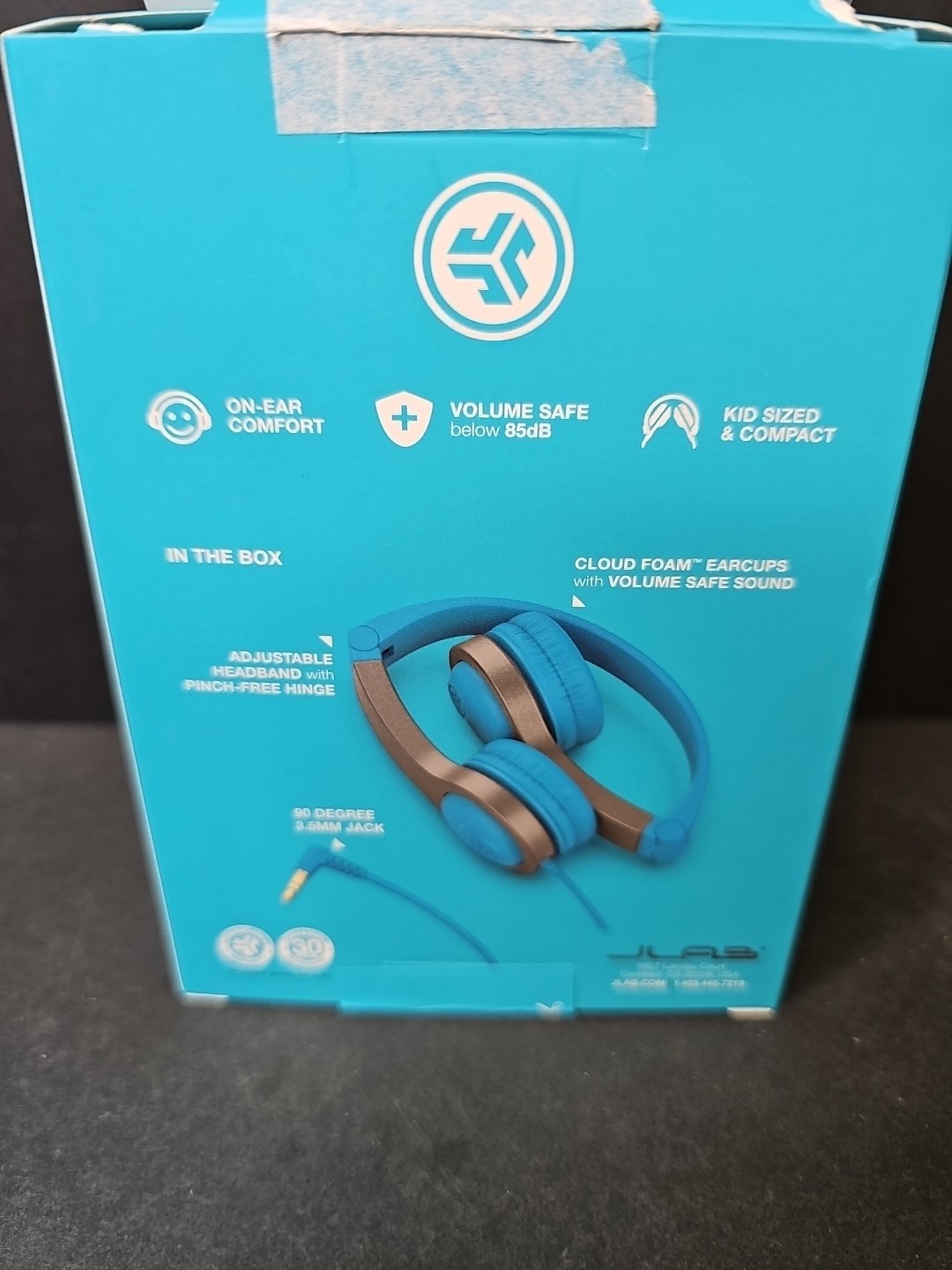 JLab JBuddies Folding Gen 2 Kids Headphones – Blue/Gray