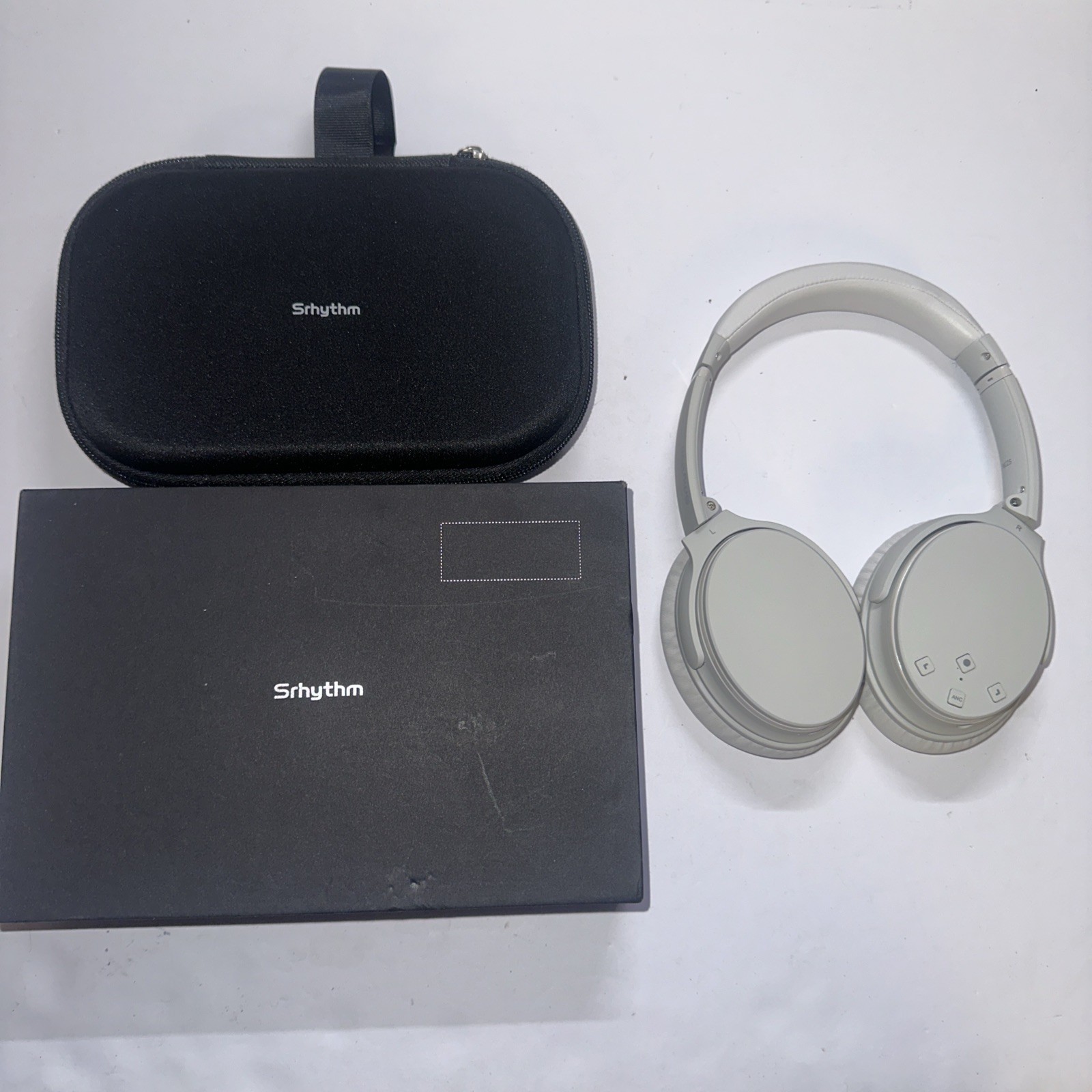 Srhythm NC25 ANC Headphones Ivory Wireless Noise Cancelling (MINT) Condition