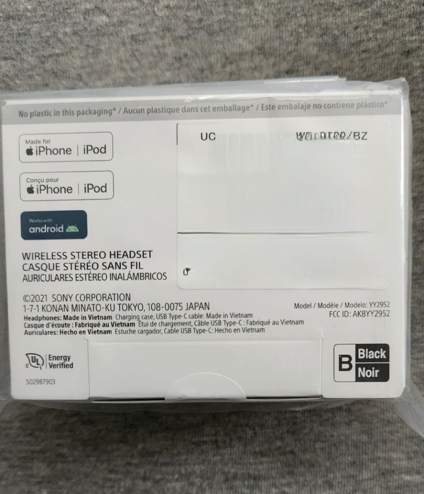 Sony WF-C500 Wireless In-Ear Bluetooth Earbuds (Black)