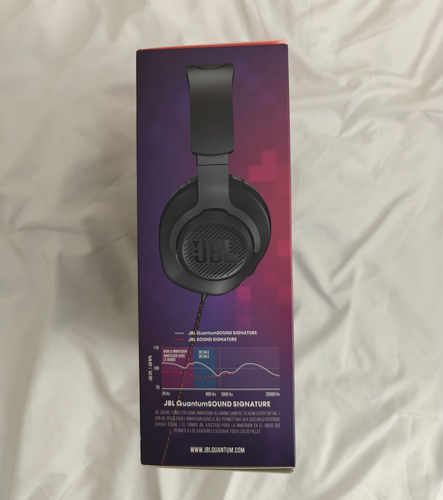 JBL Quantum 100 Wired Over-Ear Gaming Headphones – Black [EB569]
