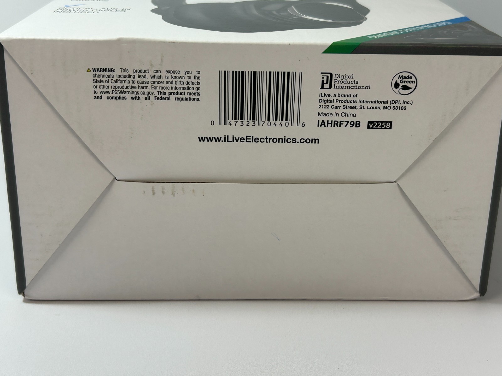 iLive RF Wireless Over Ear Headphones 2.4GHz HD Audio Charging Dock IAHRF79B