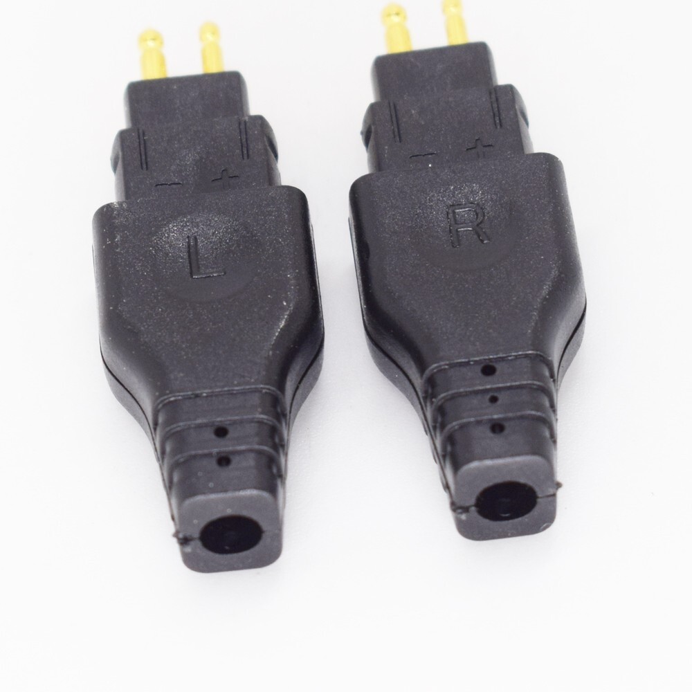 10pairs Gold Plated Headphones Audio Connector Cables Jack HD650 With Shell L+R