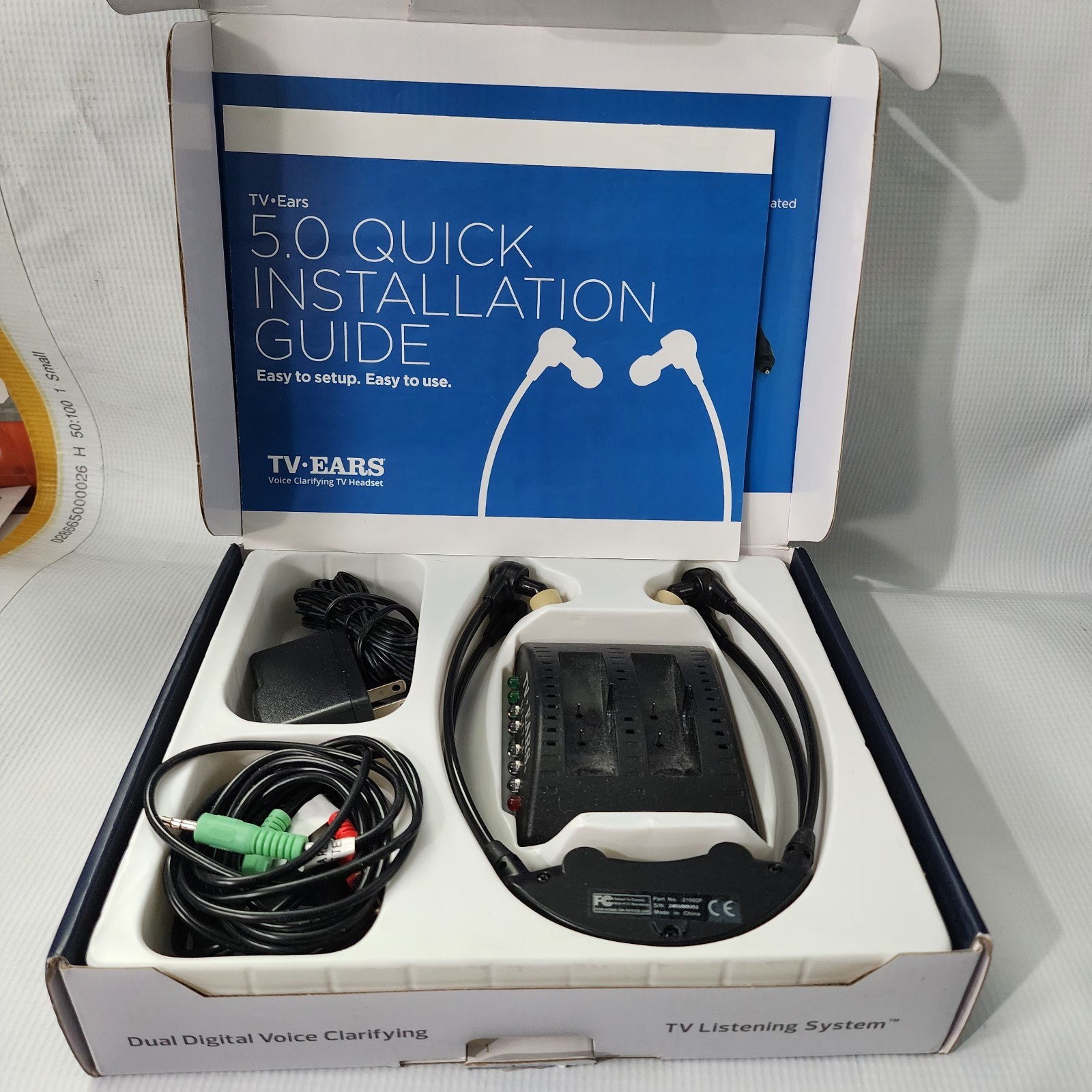 TV Ears 11841 Wireless Dual Digital Headphones – Black