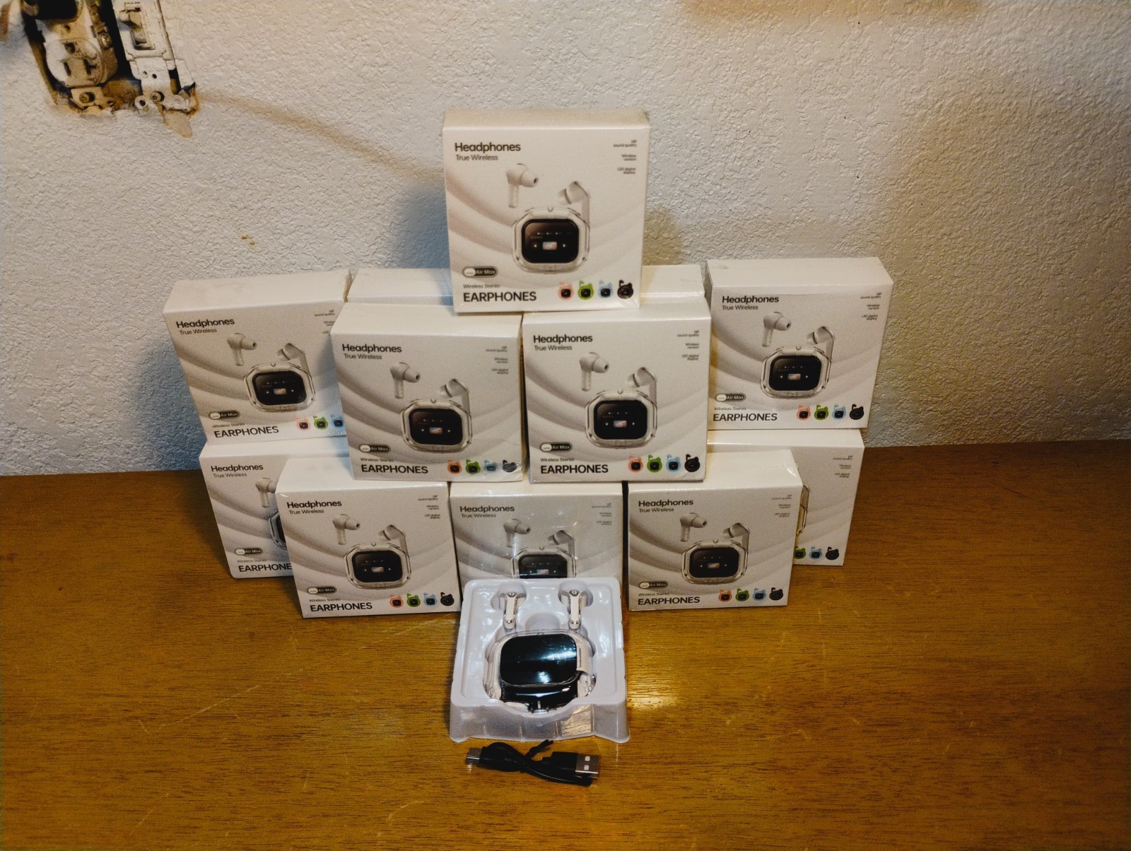 Air Maxes Wireless Earphones Black White Blue Green Bluetooth