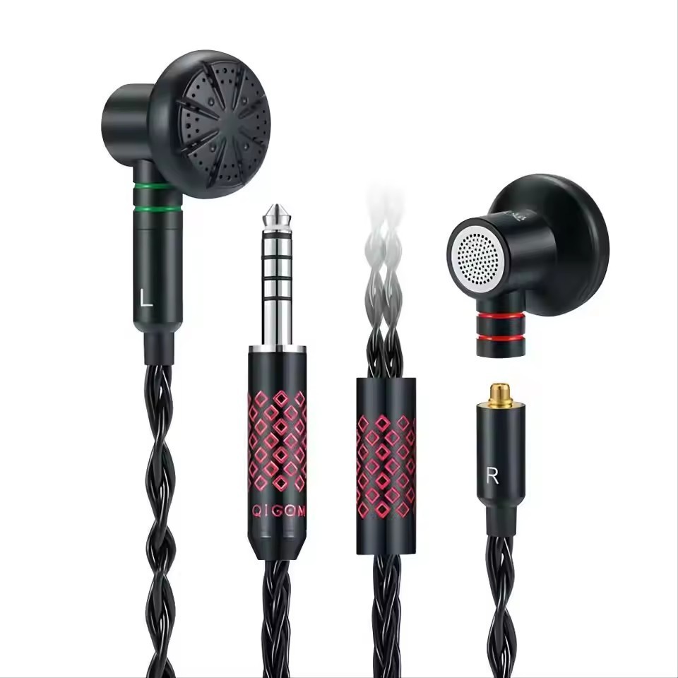 QIGOM S130A 15.4MM 130ohm 112dB, Beryllium Unit, Flathead HIFI MMCX Earphone