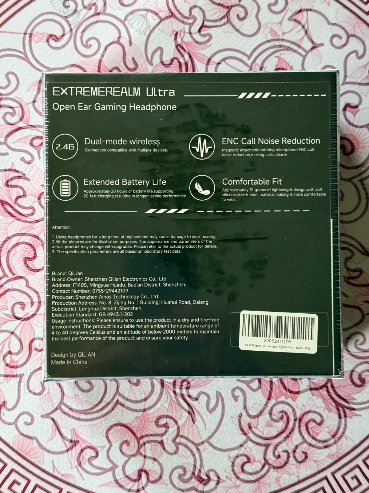 QILIAN Open Ear Headphones