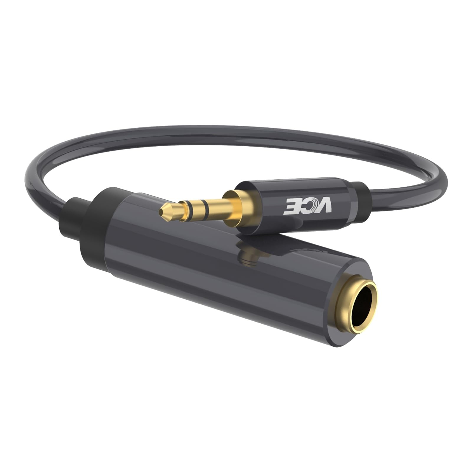 VCE 1/4 to 3.5mm Adapter, 3.5mm 1/8 inch Male to 6.35mm 1/4 inch Female Audio Ja
