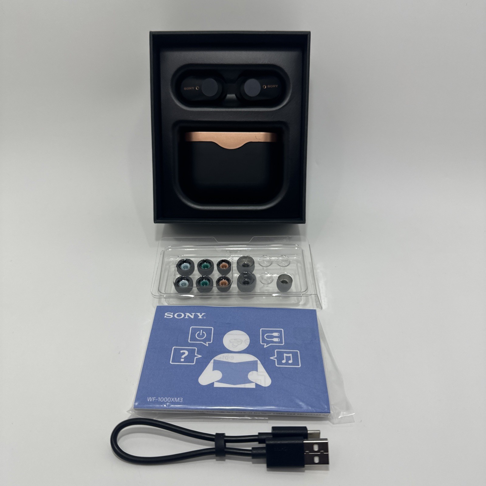 Sony WF-1000XM3 Wireless Noise Canceling Headphones Black Xtra Ear Cups Tested