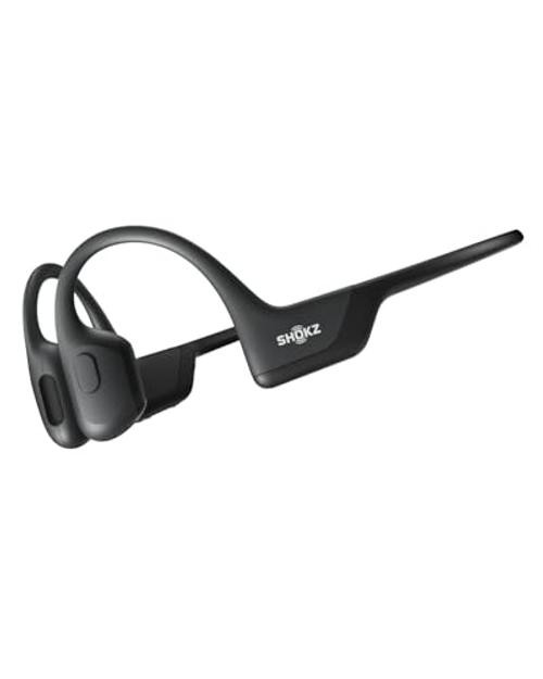 SHOKZ OpenRun Pro-Bone Conduction Headphones, Open-Ear Standard Black Modern