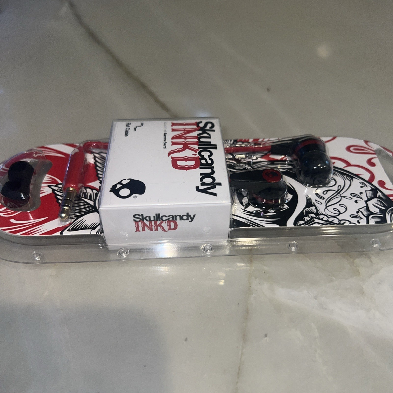 Skullcandy S2IKDZ-010 Earphones – Red New Sealed and not ever opened