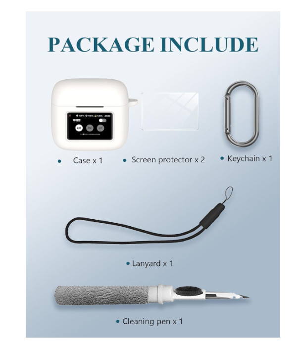 Case for JBL Tour Pro 3 – True Wireless Noise Cancelling Earbuds, Soft……….