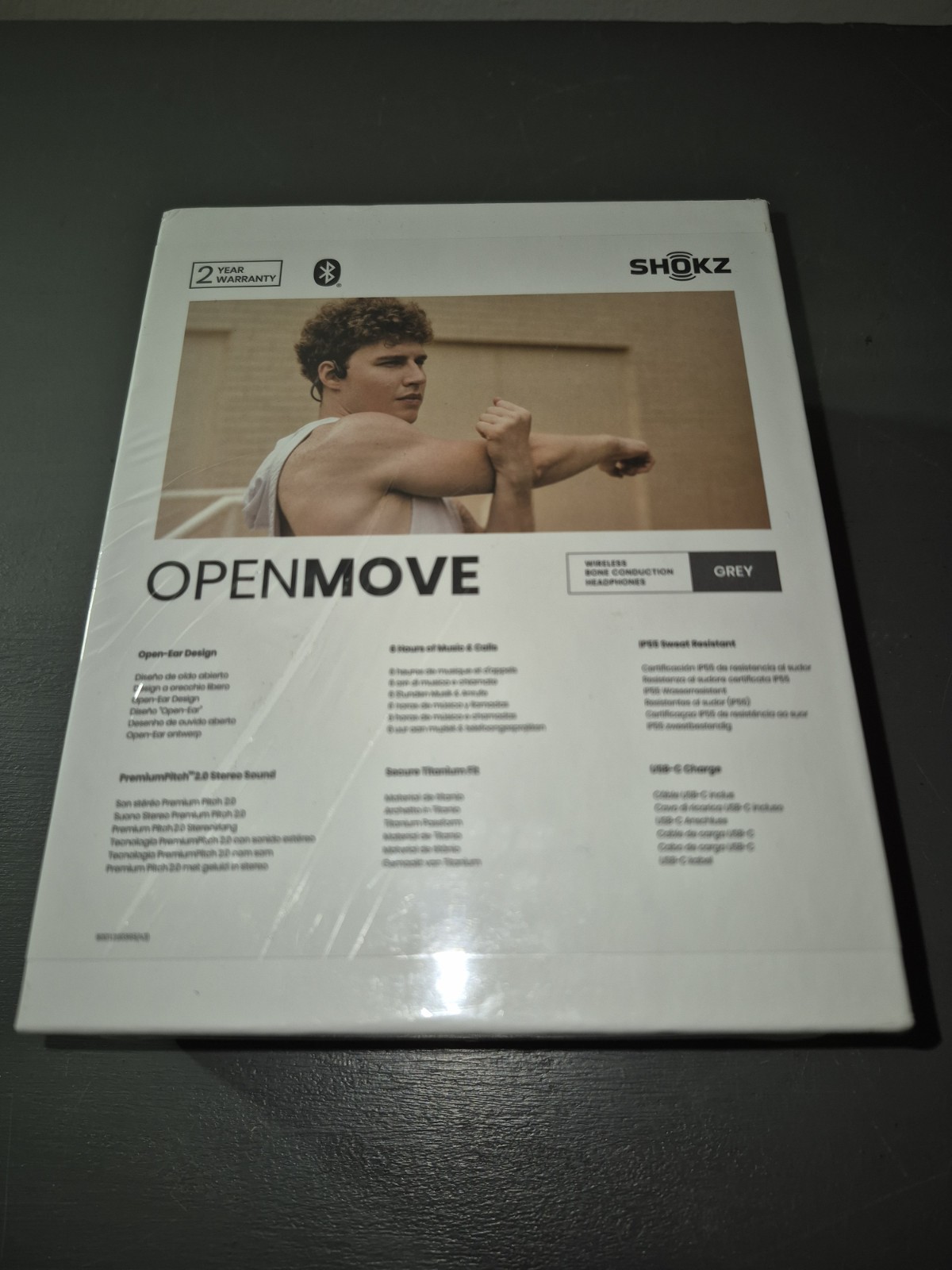 SHOKZ OpenMove Wireless Bone Conduction Bluetooth Sport Headphones**NEW SEALED
