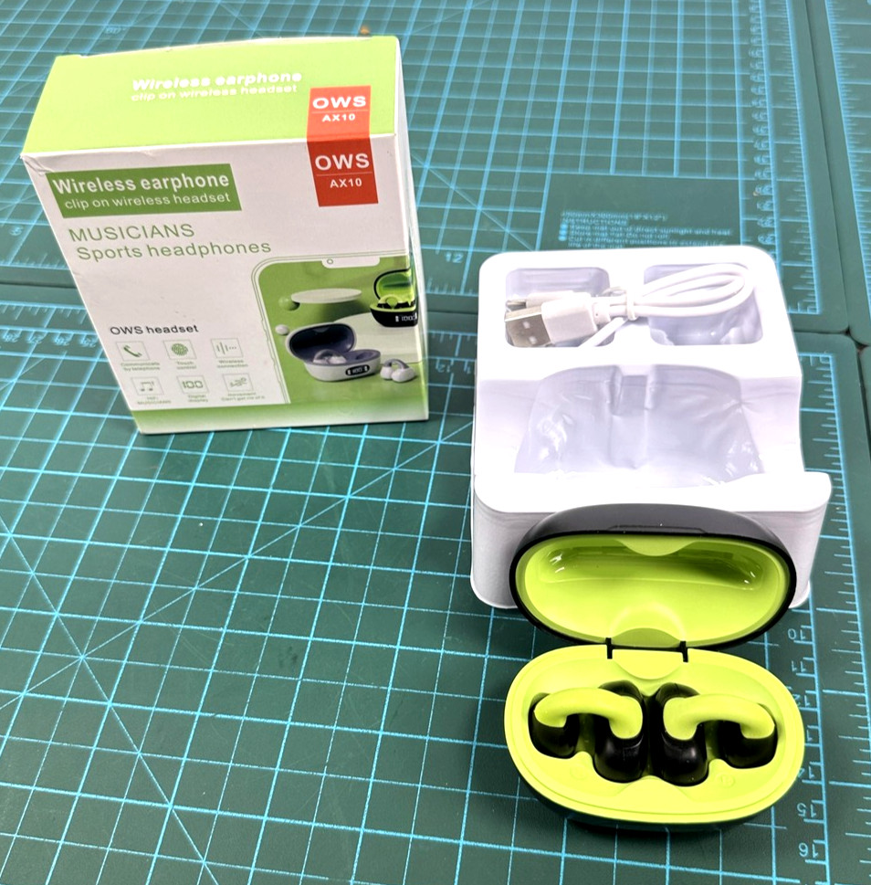 OWS AX10 Wireless Earphone Open Ear Bluetooth Ear-Hook Sports Headphones Touch