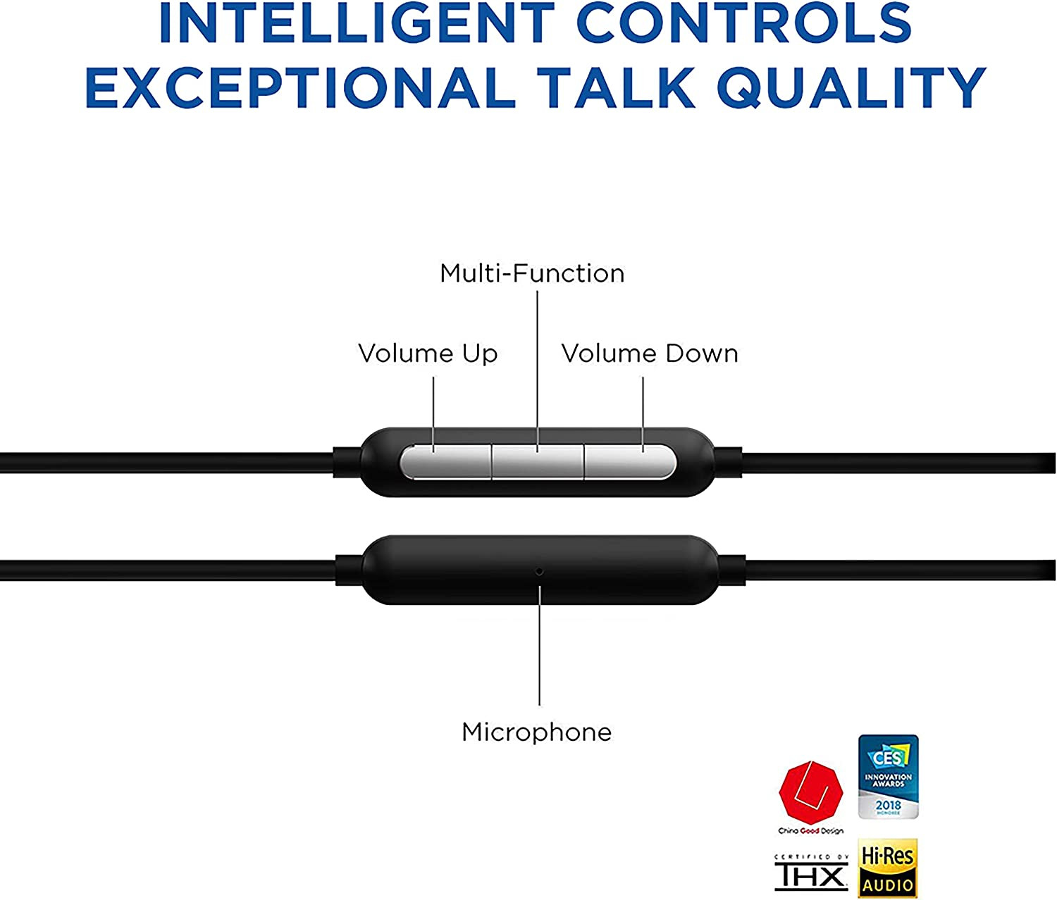 Triple Driver In-Ear Earphones Hi-Res Headphones with High Resolution, Bass Driv