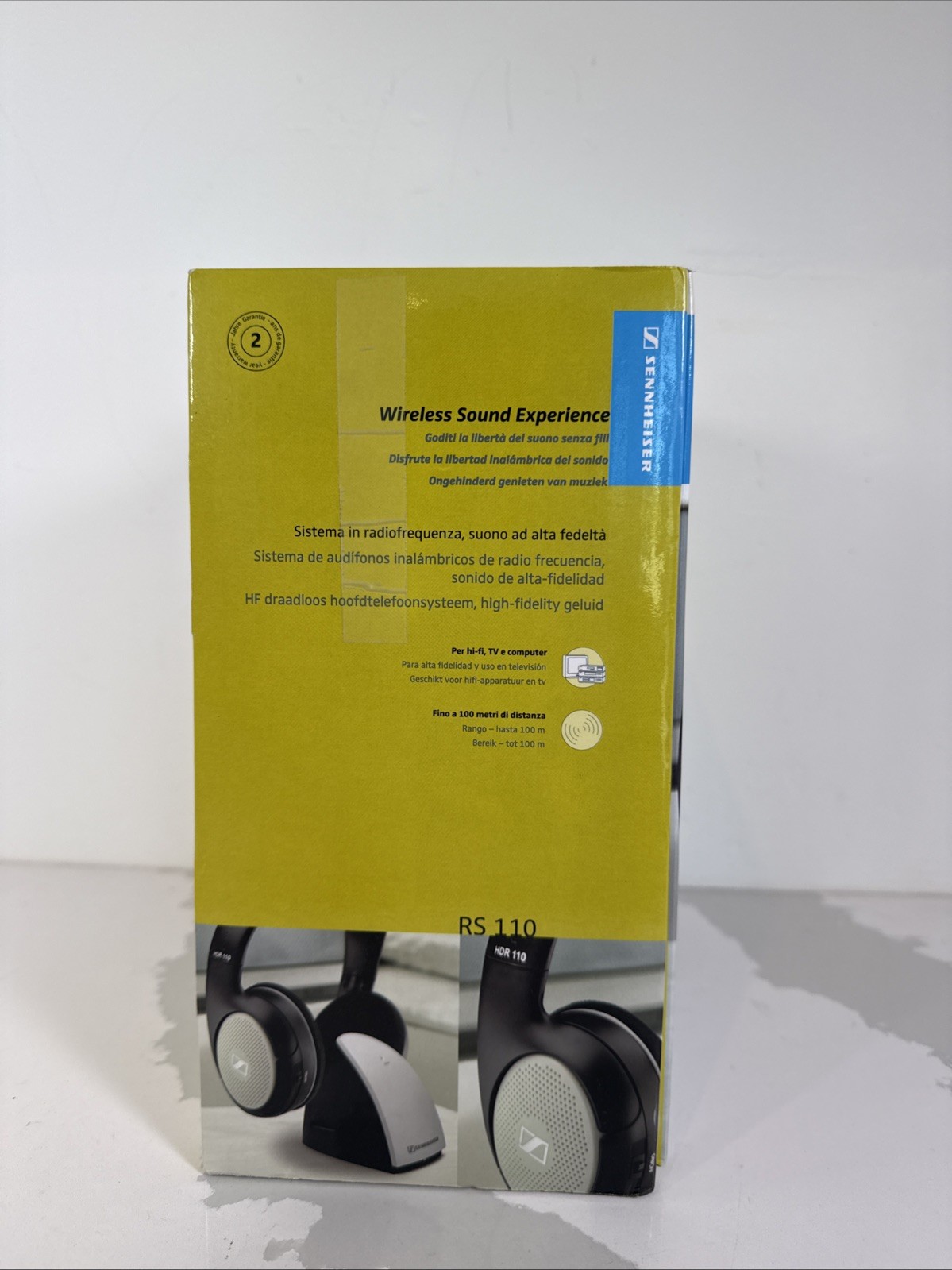 Sennheiser RS 120 Wireless RF TV Headphones 330ft Range OpenBox~ Excellent*J