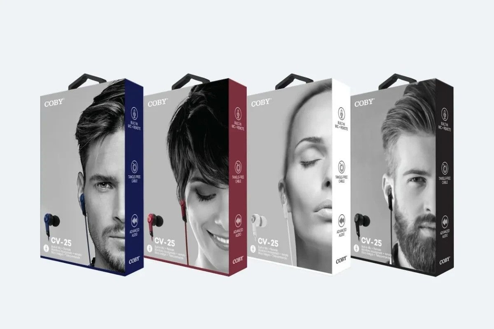 Coby CV-25 Earbuds – Black, In-Ear, 3.5mm Jack