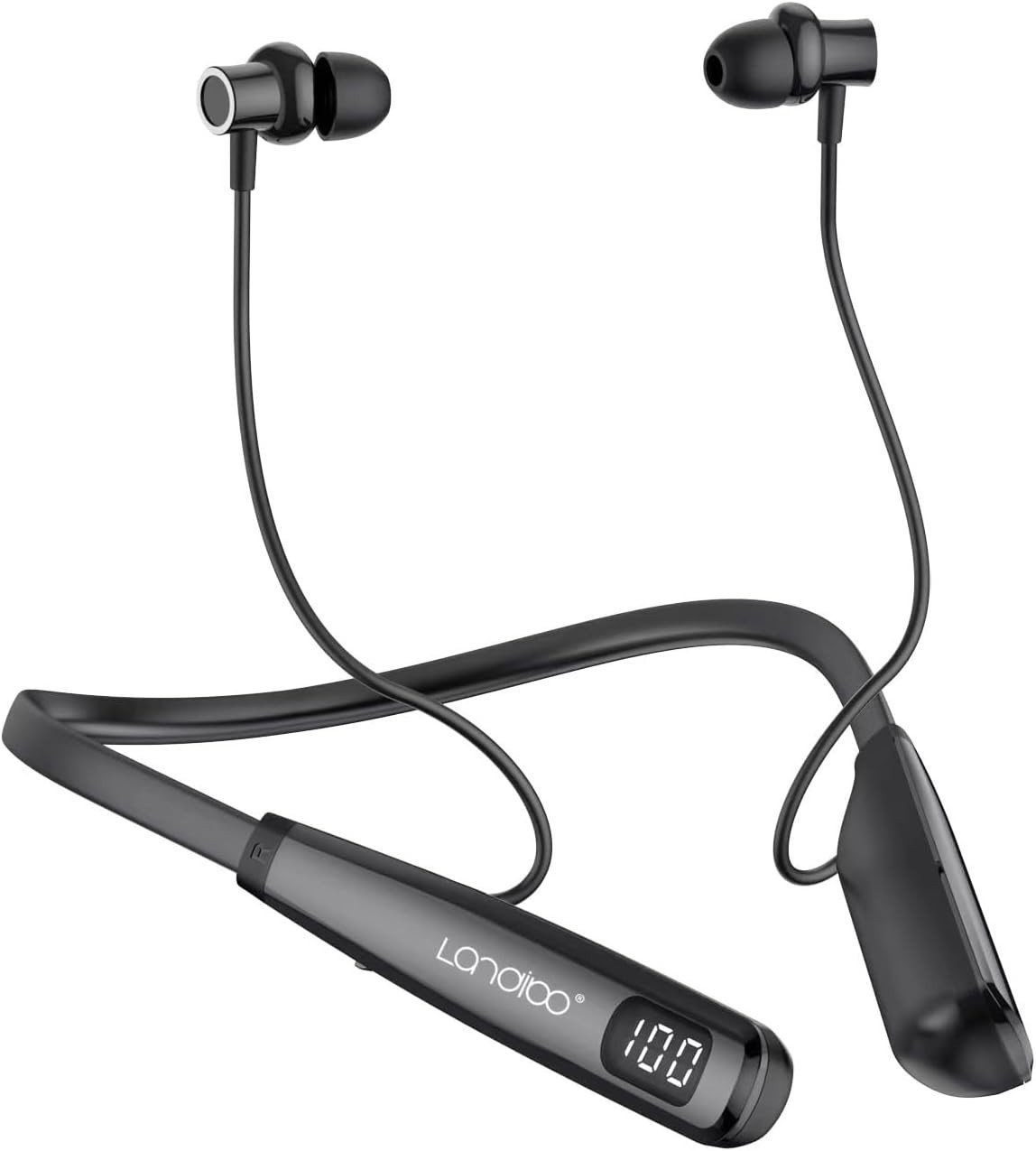 Ergonomic In-Ear Bluetooth Earphones with 100 Hours Playback & Noise Reduction