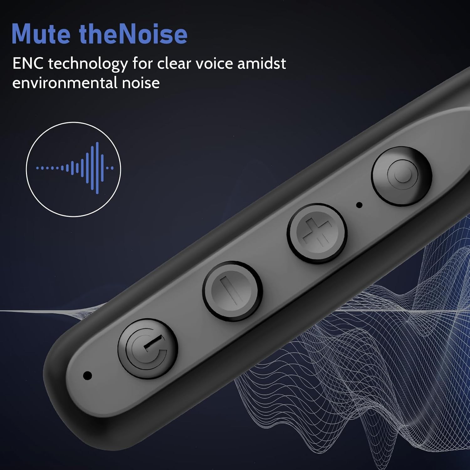 Neckband Bluetooth Earbuds, Wireless 5.3 Headphones 80Hrs BLACK