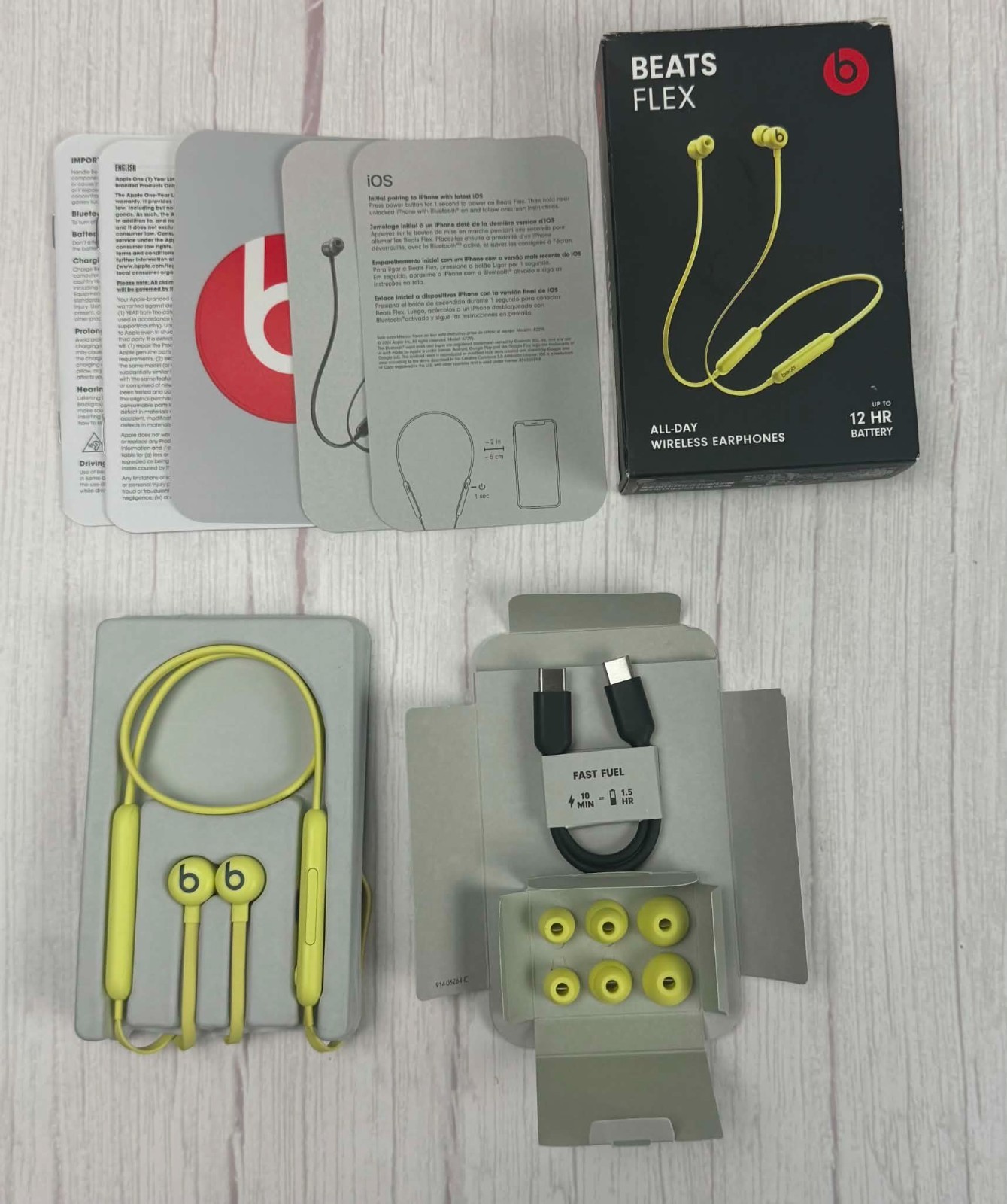 Beats Flex Yuzu Yellow All Day Wireless Earphones A2295 MYMD2LL/A