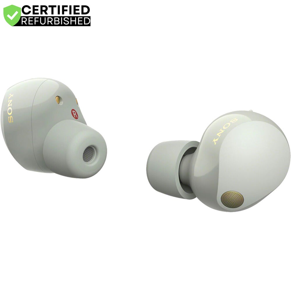 Sony Noise Canceling Truly Wireless Earbuds Silver with 2 Year Warranty
