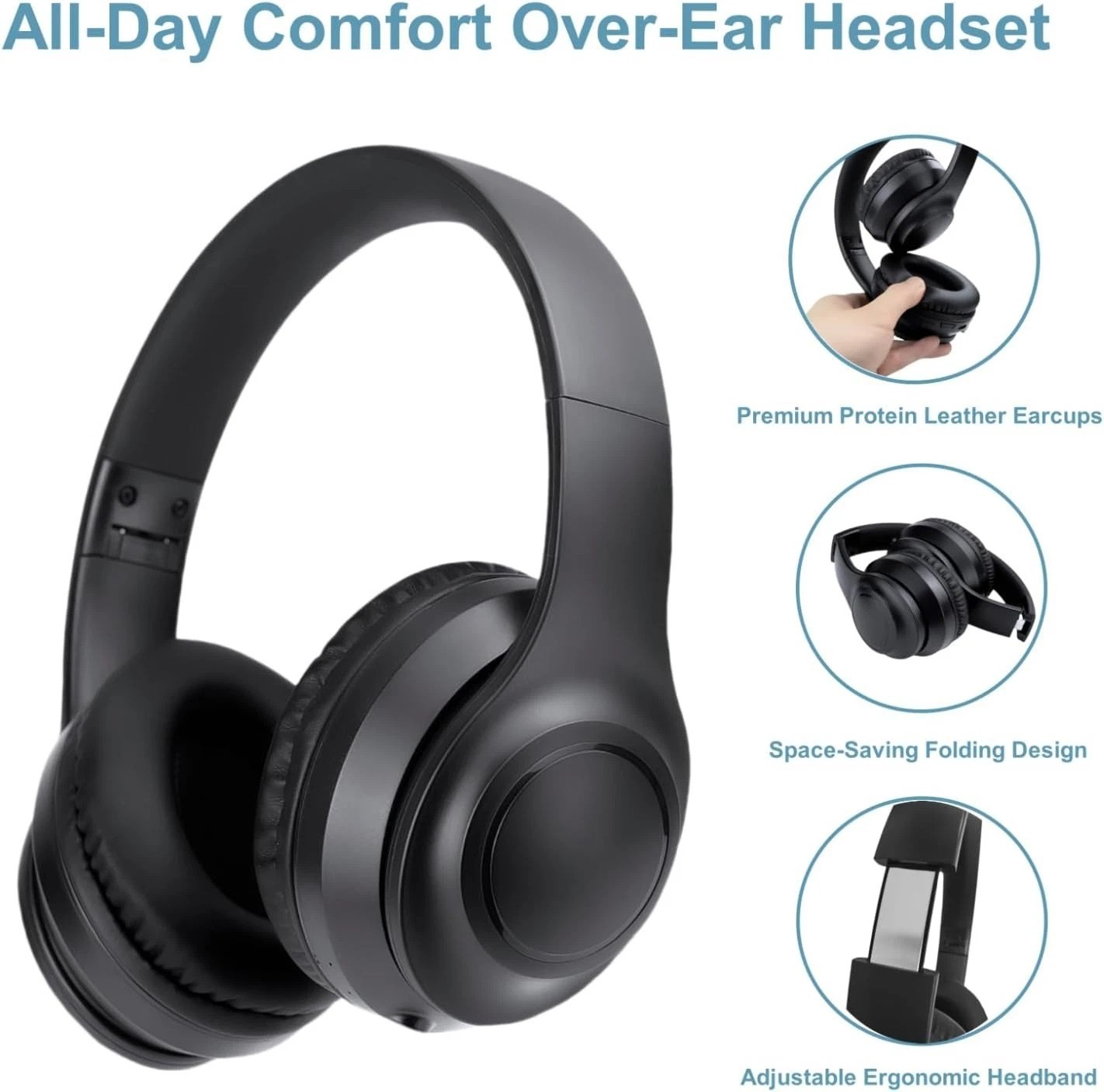 Wireless Over-Ear TV Headphones for Seniors with ANC, Bluetooth 5.3 & 3-in-1 …
