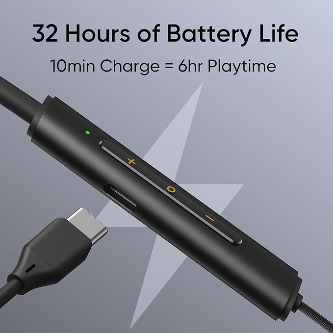 realme Buds Wireless 3 Neo with 13.4mm Driver, 32 hrs Playback, Green