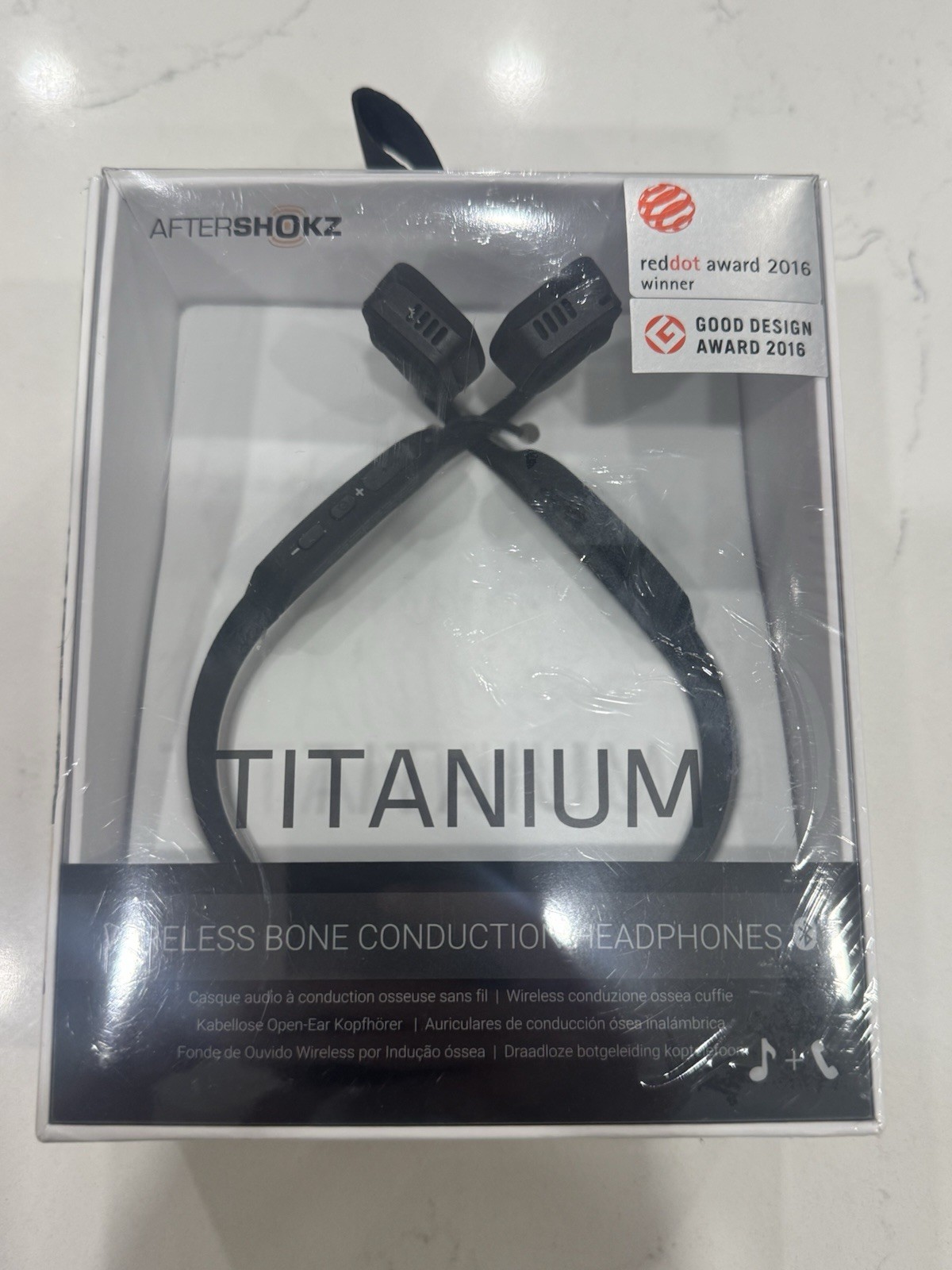 AfterShokz Titanium Wireless Bone Conduction Headphones – Black