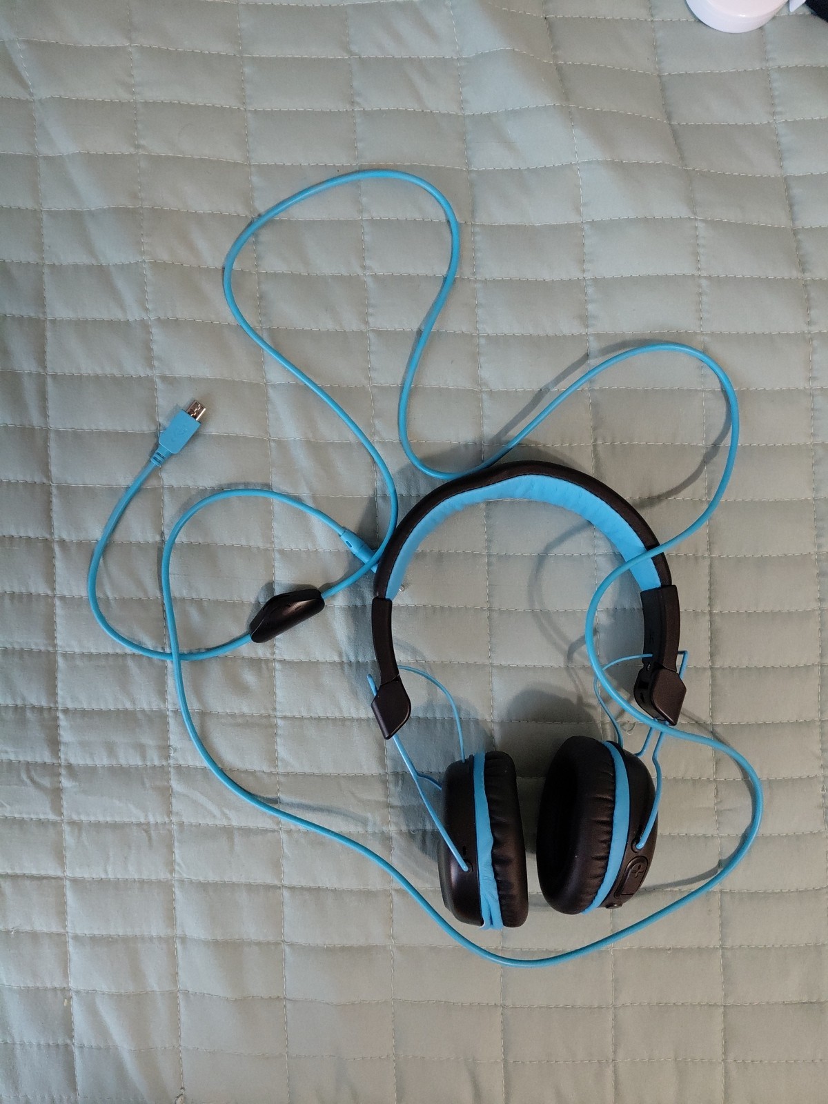 JLab Studio On-Ear Headphones with Faux Leather Cushion Adjustable, Universal