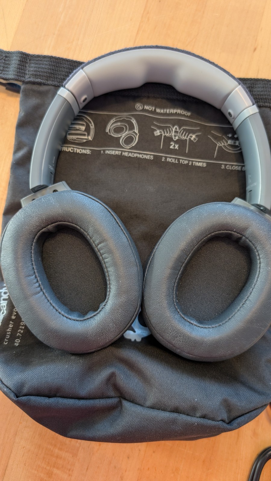 Skullcandy Crusher Evo Wireless Bluetooth Headhones, Flat-Folding OverEar Design