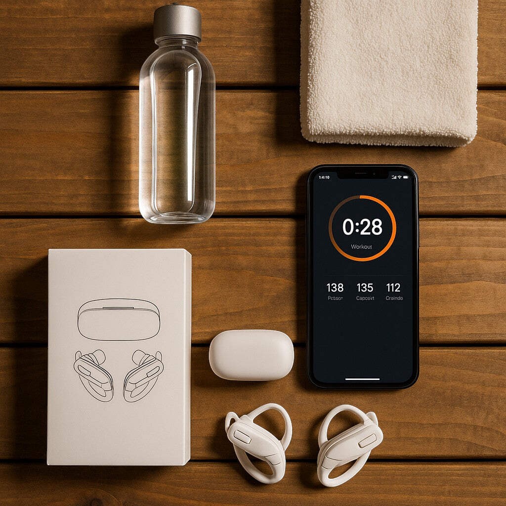 T17 True Wireless Sport Headphones Ear-Hook TWS Earbuds Charging Case