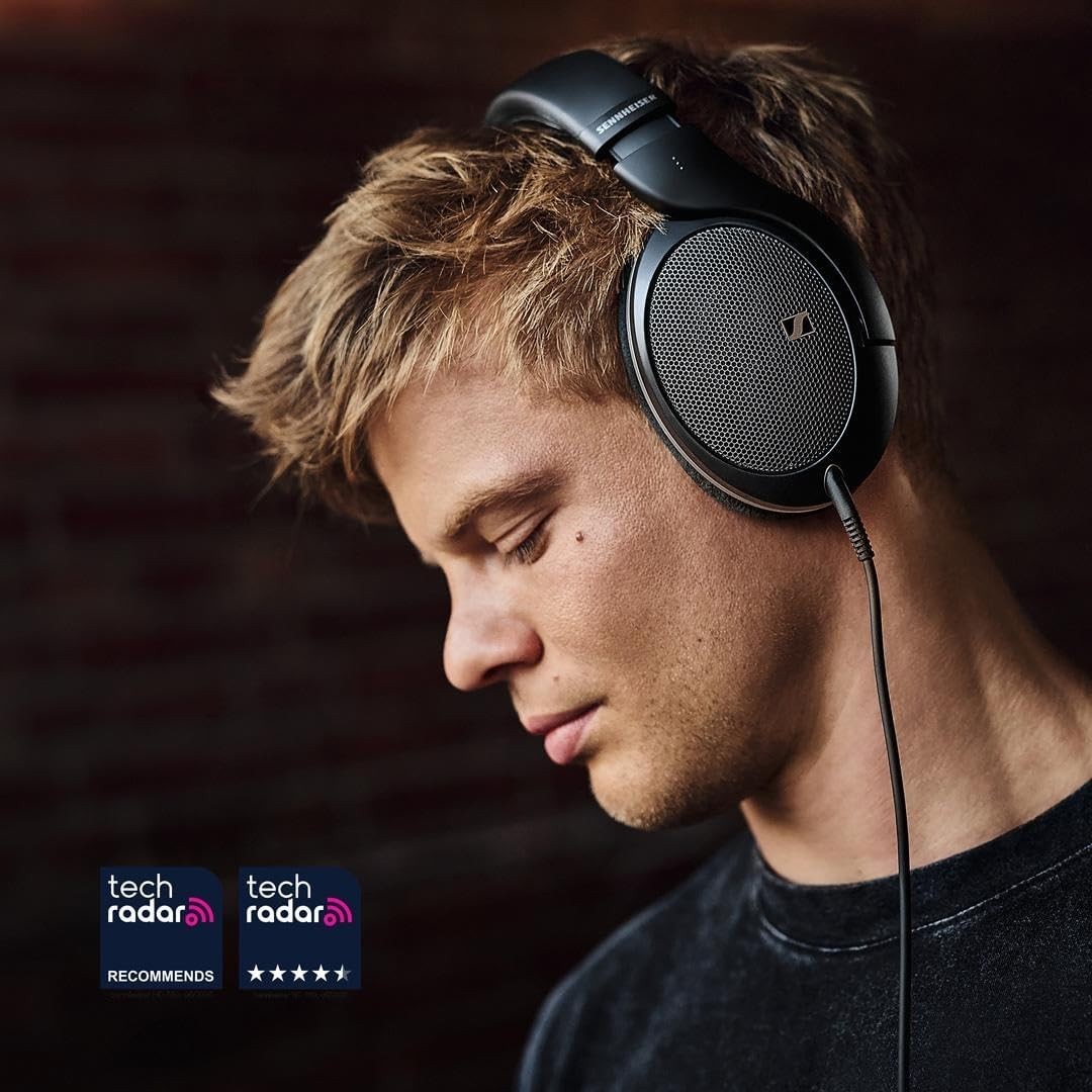 Sennheiser HD 550 Open-Back Audiophile Headphones – Black